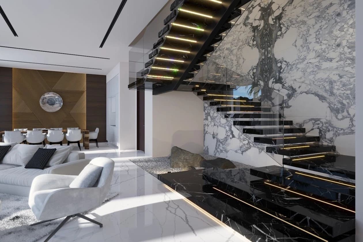 Luxury marble flooring in Qatar